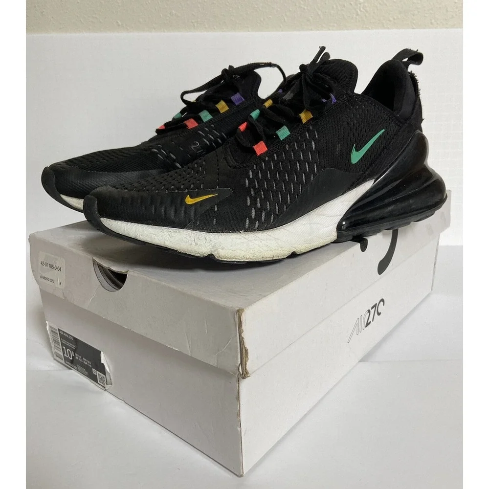 Nike‎ Air Max 270 Black / Flash Crimson NSW Nike Sportswear AH8050-023 Size 10.5